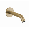 Crosswater 3ONE6 Baduitloop inbouw - uitloop 15cm - wand - gecoat messing geborsteld (goud) SW928109