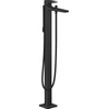 Hansgrohe Metropol partie de finition pour robinet de baignoire autoportant montage au sol avec inverseur avec bec fixe 23.5 cm noir mat SW297543