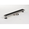 Brauer Douchegoot - 50x7x6.7cm - ondiepe vloerflens - zijuitloop - RVS - mat zwart SW542693 Brauer Douchegoot - 50x7x6.7cm - ondiepe vloerflens - zijuitloop - RVS - mat zwart SW542693