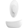 Villeroy & Boch Aveo Baignoire ovale avec panneau 190x95cm quaryl avec vidange Blanc 0949976 Villeroy & Boch Aveo Baignoire ovale avec panneau 190x95cm quaryl avec vidange Blanc 0949976