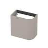 INK Concept R Meuble sous-lavabo pour lave-mains - 40x22x40cm - 1 porte - ouverture à gauche - angle arrondi - MDF laqué - gris cachemire mat SW1406164