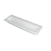 Ink Faktor lavabo polystone central avec 2 trous pour robinet 140x1,5x45cm blanc brillant SW207289