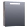 BRAUER Promise spiegelkast – 59x70x15 cm – directe LED – rechtsdraaiend – Driftwood SW499493