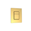 QeramiQ Push Metal Thin Plaque de commande - pour Grohe Skate - 2 boutons - laiton brossé SW1239432