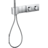 Hansgrohe AXOR Edge afbouwdeel Select v. inbouwdeel thermostaat module v. 2 functies 47.1x10.4cm met douchehouder, staafhanddouche en doucheslang chroom/diamond cut SW358658 Hansgrohe AXOR Edge afbouwdeel Select v. inbouwdeel thermostaat module v. 2 functies 47.1x10.4cm met douchehouder, staafhanddouche en doucheslang chroom/diamond cut SW358658