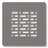 ZEZA Grade de bonde de receveur de douche - 13x13cm - Cemento (gris) SW1212690