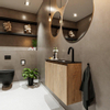 MONDIAZ TURE Kit lave-mains - 80x23x50cm - 1 trou de robinet - 2 portes - chêne blanchi mat - Lavabo à droite - Solid Surface Noir SW475494 MONDIAZ TURE Kit lave-mains - 80x23x50cm - 1 trou de robinet - 2 portes - chêne blanchi mat - Lavabo à droite - Solid Surface Noir SW475494