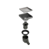 Easy Drain Aqua quattro siphon de sol ABS 10x10cm horizontal diamètre de tube 40mm inox GA23695