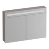 BRAUER Promise armoire de toilette – 99 x 70 x 15 cm – LED directe en haut – 2 portes – Timber Greige SW1203689