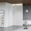 Fortifura Galeria Douche à l'italienne - 160x200cm - Clair - Bras plafond - Chrome SW957677