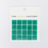SAMPLE The Mosaic Factory Amsterdam carreau de mosaïque 2x2x0.4cm pour mur et sol pour intérieur et extérieur carré Verre Vert Jade SW861880