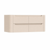 H&R Badmeubelen Juice Wastafelonderkast - 120x45x50cm - afgeronde hoeken - 4 lades - geïntegreerde greep - Merino SW1489964