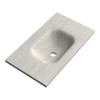 BRAUER Dune Medium Lavabo - 80cm - 1 vasque - 0 trous de robinet - pierre frittée - Ivory Travertin SW1477944