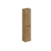 Thebalux hoge kast 165x35x29 2x dichte deur 1x greeplijst hout in kleur meubel rechts draaiend t.b.v. Type 1/3/5/9 SW765734