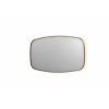 INK SP30 miroir - 140x4x80cm contour en cadre en acier incluant LED indirecte - chauffage - changement de couleur - dimmable et interrupteur - cuivre brossé SW956057