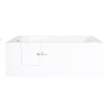 Saniclass Curacao Instap ligbad S LinksB76xH60xL140 cm polyster wit deur links SW277579 Saniclass Curacao Instap ligbad S LinksB76xH60xL140 cm polyster wit deur links SW277579