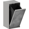 Hansgrohe XtraStoris Rock Poubelle - 30x15x14cm - porte carrelable - brushed stainless steel SW1590302