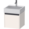 Duravit Ketho.2 Wastafelonderbouwkast - met 1 lade - 48.4x46x44cm - met greep antraciet - wit supermat SW771800
