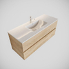 MONDIAZ VICA 120cm badmeubel washed oak 2 lades wastafel denia midden met 1 kraangat SW410095 MONDIAZ VICA 120cm badmeubel washed oak 2 lades wastafel denia midden met 1 kraangat SW410095
