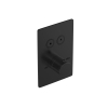 Hotbath Cobber Afbouwdeel - Inbouwthermostaat - met 2 push Buttons - PVD - geborsteld zwart SW1245650