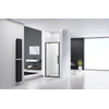 Van Rijn Products ST04 porte de douche - 100x200cm - pour niche - porte pivotante - noir SW857286