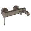 GROHE Essence New robinet de baignoire avec inverseur et raccords graphite dure brossé SW98777