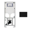 Geberit Inbouwreservoir - UP320 - QeramiQ Push Steel bedieningsplaat slim - dualflush - ronde knoppen - mat zwart SW1600495
