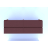 H&R Badmeubelen Infinity Wastafelonderkast - 160x44.8x55cm - 3D-front - 4 lades - sifonuitsparing links - greeploos - terra mat SW873491