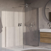 BRAUER Orion Paroi de douche à l'italienne - 120x200cm - verre clair - revêtement en verre - Chrome brillant SW1476012