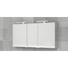 Bruynzeel armoire miroir 160x70cm avec 3 portes sans lumière aluminium GA11661 Bruynzeel armoire miroir 160x70cm avec 3 portes sans lumière aluminium GA11661