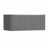 H&R Badmeubelen Juice Wastafelonderkast - 100x45x40cm - linkerhoek afgerond - 3D-front - 1 lade - geïntegreerde greep - petrol mat SW1259754