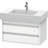Duravit Ketho Meuble sous-lavabo avec 2 tiroirs 80x45.5x41cm pour Vero 032985 blanc 0280209