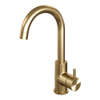Brauer Gold Edition hoge opbouw wastafelmengkraan met draaibare ronde uitloop model B Goud geborsteld PVD SW547731 Brauer Gold Edition hoge opbouw wastafelmengkraan met draaibare ronde uitloop model B Goud geborsteld PVD SW547731