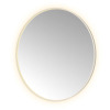 Hotbath &MORE Miroir Round éclairage LED direct et indirect chauffage de miroir dimmable avec télécommande Inox 316 SW1245876