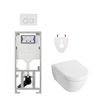 Villeroy & Boch Subway 2.0 Pack WC DirectFlush - réservoir Geberit - fermeture douce - plaque de déclenchement Sigma20 - blanc SW791677
