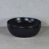 H&R Badmeubelen Circle Waskom - 40x40x14cm - opbouw - keramiek zwart mat SW405131