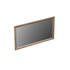 Forzalaqua Reno 2.0 miroir 140x80cm Rectangulaire sans éclairage avec cadre Chêne massif Castle Brown SW492599