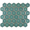 The Mosaic Factory Osiris Hertman Mozaïektegel - 32.1x28.2cm - wand en vloertegel - glans - forest green SW1472840