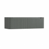 H&R Badmeubelen Juice Wastafelonderkast - 140x45x40cm - afgeronde hoeken - 3D-front - 2 lades - geïntegreerde greep - petrol mat SW1259362