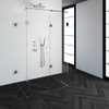 Saniclass Create douchecabine XL 90x120cm profielloos met antikalk en 8mm veiligheidsglas chroom SW223704 Saniclass Create douchecabine XL 90x120cm profielloos met antikalk en 8mm veiligheidsglas chroom SW223704