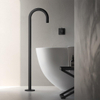 Hotbath Cobber bec de baignoire autoportant noir mat SW229598