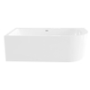 Best design Living semi-libre 180x80x60cm gauche acrylique blanc brillant SW811989 Best design Living semi-libre 180x80x60cm gauche acrylique blanc brillant SW811989