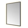 Hotbath &MORE Spiegel - 60x80cm - direct en indirect LED - color changing - spiegelverwarming - met afstandsbediening - PVD - geborsteld zwart SW1246055
