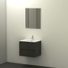 Qisani Allasio badmeubelset 60x45.5x52 met spiegel met softclose antraciet SW276934 Qisani Allasio badmeubelset 60x45.5x52 met spiegel met softclose antraciet SW276934