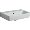 Geberit Renova Compact lavabo compact avec trou de robinet avec trop-plein 55x37x17cm blanc SW417133