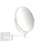 Hansgrohe AddStoris miroir grossissant – rond Ø 18,8 cm – sans éclairage – grossissement 3x – Blanc mat SW651241