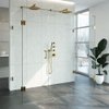 Saniclass Create Douchecabine XL 200x200x100cm profielloos met antikalk en 8mm veiligheidsglas Goud geborsteld SW638629 Saniclass Create Douchecabine XL 200x200x100cm profielloos met antikalk en 8mm veiligheidsglas Goud geborsteld SW638629