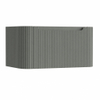 H&R Badmeubelen Juice Wastafelonderkast - 80x45x40cm - afgeronde hoeken - 3D-front - 1 lade - geïntegreerde greep - petrol mat SW1259105