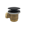 Wiesbaden Caral bonde clic pour vidage baignoire îlot 1 1/2" mat noir SW523778