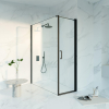 Fortifura Galeria Douchecabine - 60x160x200 - Profiel veiligheidsglas - antikalk - mat zwart SW1444110